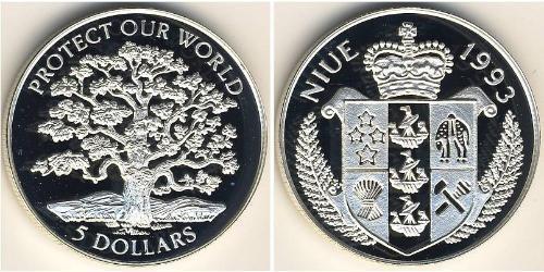 5 Dollaro Niue Argento 