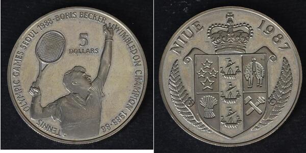 5 Dollaro Niue Argento 