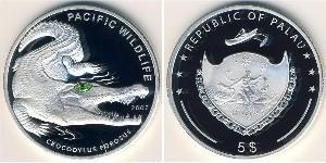 5 Dollaro Palau Argento 
