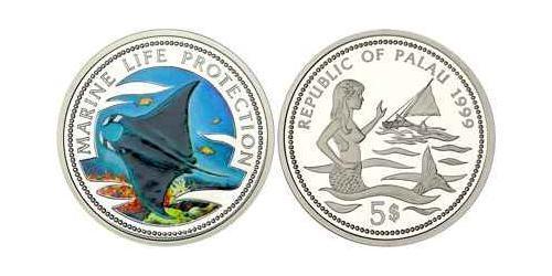 5 Dollaro Palau Argento 
