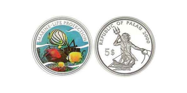 5 Dollaro Palau Argento 