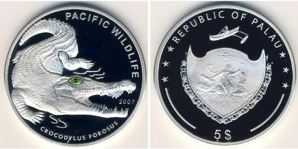 5 Dollaro Palau Argento 