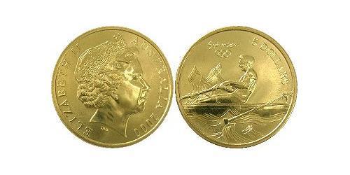 5 Dollaro Australia (1939 - ) Ottone Elisabetta II (1926-2022)