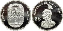 5 Dollaro Palau Palladium 