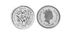 5 Dollaro Australia (1939 - ) Platino Elisabetta II (1926-2022)