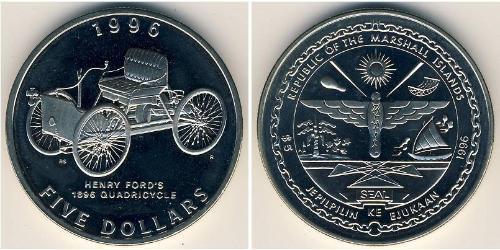 5 Dollaro Isole Marshall Rame/Nichel 