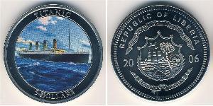 5 Dollaro Liberia Rame/Nichel 