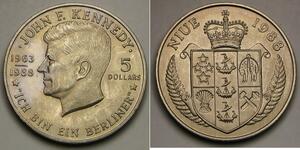 5 Dollaro Niue Rame/Nichel 