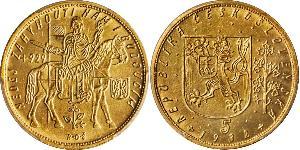 5 Ducat Tschechoslowakei  (1918-1992) Gold 