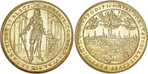 5 Ducat Electorate of Bavaria (1623 - 1806) Oro Maximiliano I, duque y elector de Baviera(1573 – 1651)