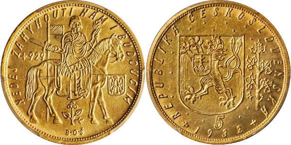 5 Ducat Czechoslovakia (1918-1992) 金 