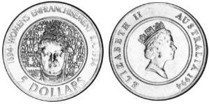 5 Dólar Australia (1939 - ) Acero 