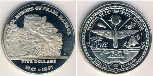 5 Dólar Islas Marshall Níquel/Cobre 