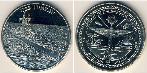 5 Dólar Islas Marshall Níquel/Cobre 