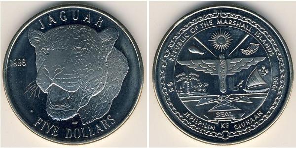 5 Dólar Islas Marshall Níquel/Cobre 