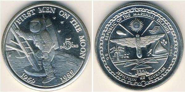 5 Dólar Islas Marshall Níquel/Cobre 