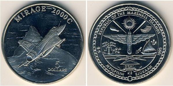 5 Dólar Islas Marshall Níquel/Cobre 