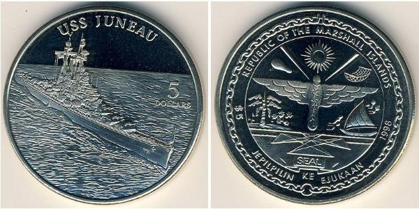 5 Dólar Islas Marshall Níquel/Cobre 