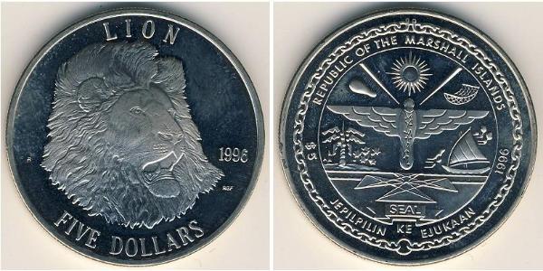 5 Dólar Islas Marshall Níquel/Cobre 