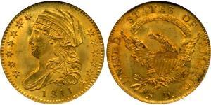 5 Dólar Estados Unidos de América (1776 - ) Oro 