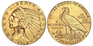 5 Dólar Estados Unidos de América (1776 - ) Oro 