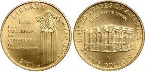 5 Dólar Estados Unidos de América (1776 - ) Oro 