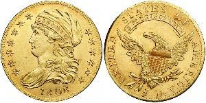 5 Dólar Estados Unidos de América (1776 - ) Oro 