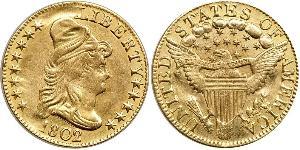 5 Dólar Estados Unidos de América (1776 - ) Oro 