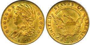 5 Dólar Estados Unidos de América (1776 - ) Oro 