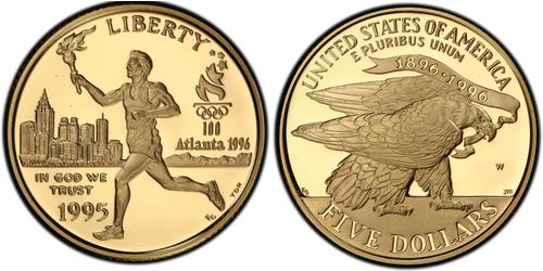 5 Dólar Estados Unidos de América (1776 - ) Oro 