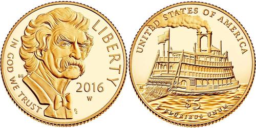 5 Dólar Estados Unidos de América (1776 - ) Oro 