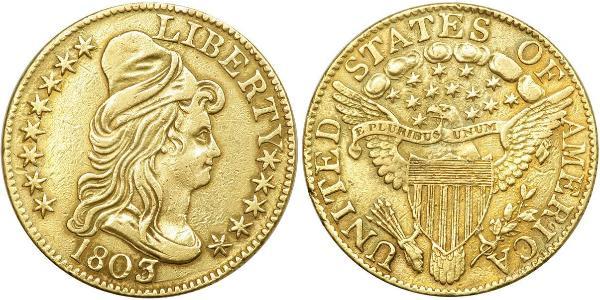 5 Dólar Estados Unidos de América (1776 - ) Oro 