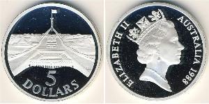 5 Dólar Australia (1939 - ) Plata 