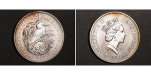 5 Dólar Australia (1939 - ) Plata Isabel II (1926-2022)