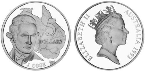 5 Dólar Australia (1939 - ) Plata 