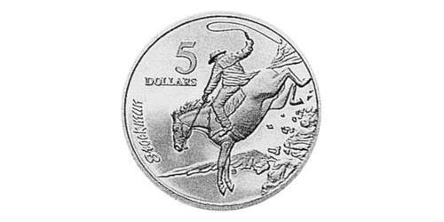 5 Dólar Australia (1939 - ) Plata 