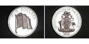 5 Dólar Bahamas Plata 