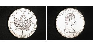 5 Dólar Canadá Plata Isabel II (1926-2022)
