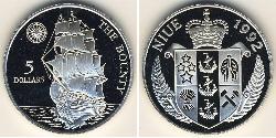 5 Dólar Niue Plata 
