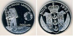 5 Dólar Niue Plata 