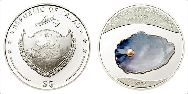 5 Dólar Palaos Plata 