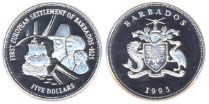 5 Dólar Barbados  