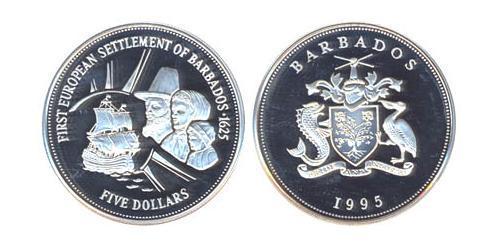 5 Dólar Barbados  
