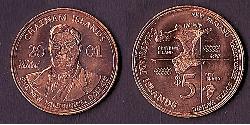 5 Dólar Nueva Zelanda  