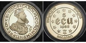 5 Ecu Belgique Argent 