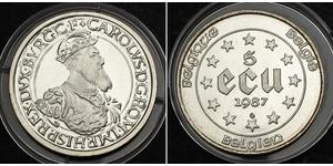 5 Ecu Belgique Argent 