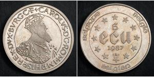 5 Ecu Belgique Argent 