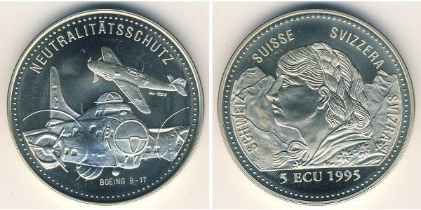 5 Ecu Suiza Níquel/Cobre 