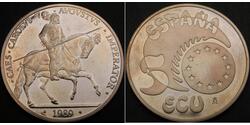 5 Ecu España Plata 