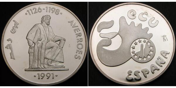 5 Ecu Spain Silver 